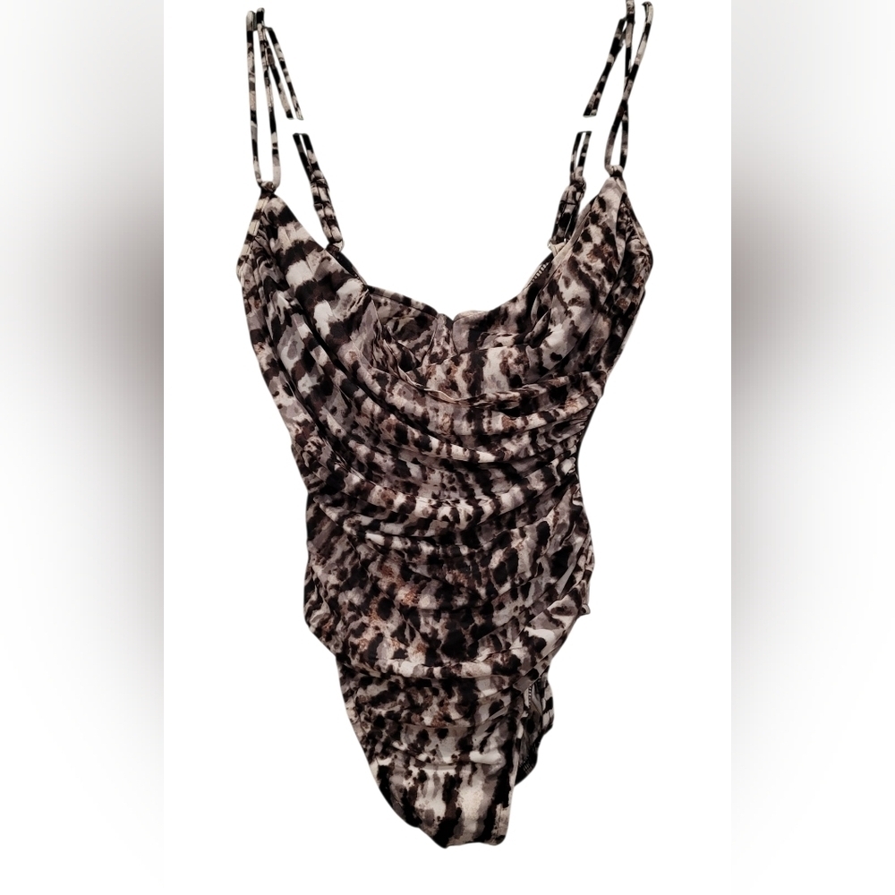 Sz 8 MagicSuit One Piece Abstract Animal Print Bathing